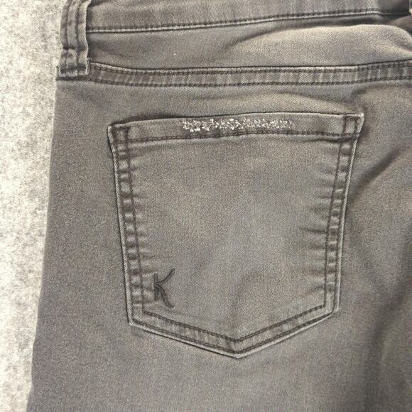 Kut from the Kloth Jeans Womens 12 Black Stretch Skinny Denim KP6014MA1 Mid Rise - Picture 11 of 13